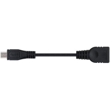 NANO CABLE Cable USB 2.0 OTG Micro USB B Macho a USB A Hembra 0,15m Negro